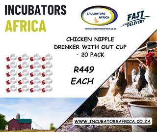 Poultry Nipple Vale Pack of 20 Drinkers