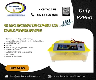 48 egg automatic Incubator 12v & 220v