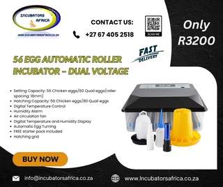 55 egg Incubator automatic with starter kit