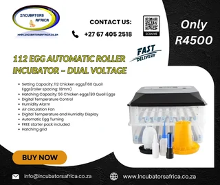 112 EGG Automatic Incubator with starter kit