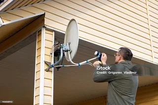 Open view satellite installations.