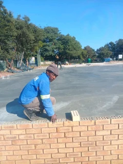 Concrete flooring installations.