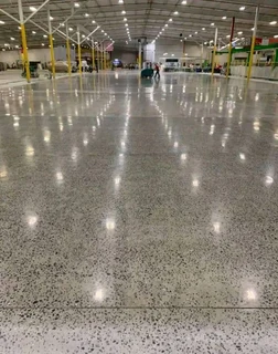 Concrete flooring installations.