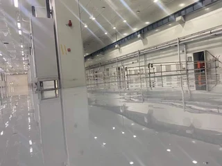 Concrete flooring installations.