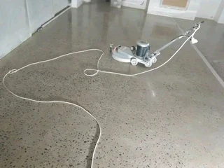 Concrete flooring installations.