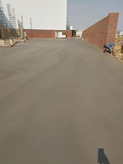 Concrete flooring installations.