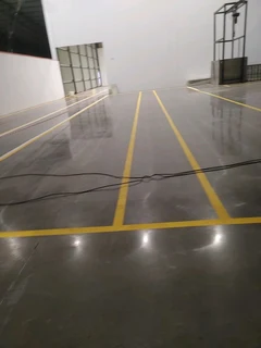 Concrete flooring installations.