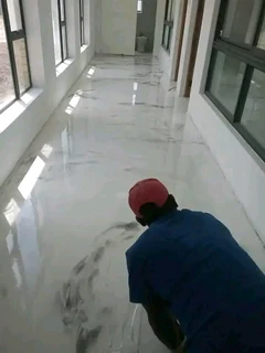Concrete flooring installations.
