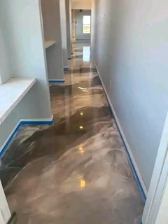 Concrete flooring installations.