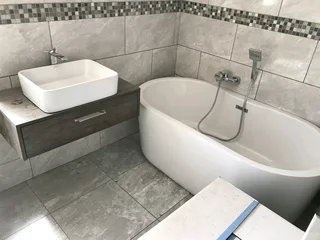 Fitted cupboards, tilling, ceilings,   building houses and vibrant walls and clear view