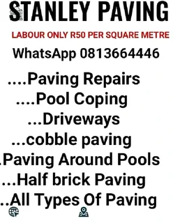 PAVING R60per square LABOUR 0813664446