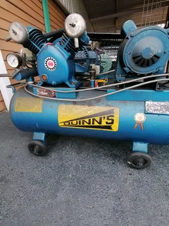 80 liters Quinns twin head compressor for sale