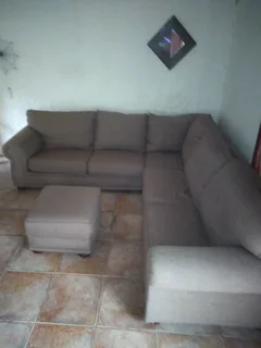 Coricraft corner couch unit &amp; ottoman