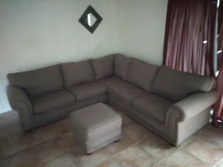 Coricraft corner couch unit & ottoman