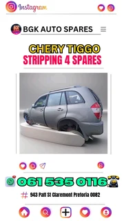 Chery tiggo stripping for Spares Call me for the prices 0615350116