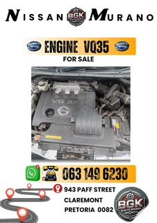 Nissan murano VQ35 engine R25000 Call or Whatsapp me 0631496230