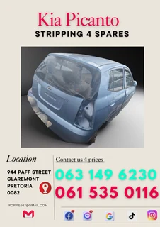 Kia picanto stripping for spares Call or Whatsapp me 0615350116