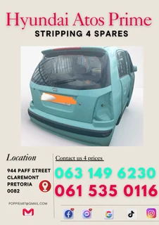 Hyundai atos prime stripping for spares Call me today 0615350116