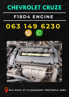 Chev cruze F18D4 engine R23000 Call or WhatsApp me 063 149 6230