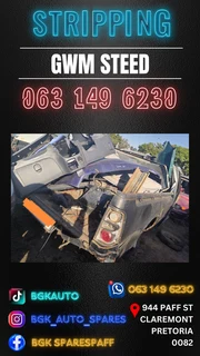 Gwm Steed stripping for spares Call or WhatsApp me 063 149 6230