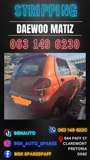 Daewoo matiz stripping for spares Call or WhatsApp me 063 149 6230
