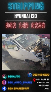 Hyundai I20 stripping for spares Call or WhatsApp me 063 149 6230