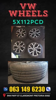 Vw wheels 5x112pcd R8000 Call or WhatsApp me 063 149 6230