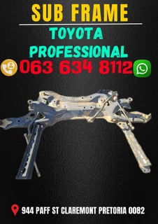 Toyota professional sub frame Call or WhatsApp me for prices 063 149 6230