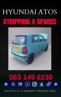 Hyundai atos stripping for spares Call or Whatsapp me 0631496230