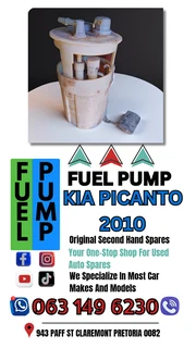 Kia picanto 2010 fuel pump Call or Whatsapp me 0631496230