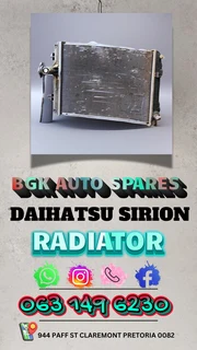 Daihatsu Sirion radiator Call or Whatsapp me 0631496230