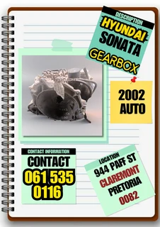 Hyundai sonata 2002 automatic gearbox Call or Whatsapp me 0615350116