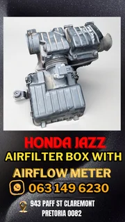 Honda Jazz airfilter box with airflow meter Call me today for more parts 0631496230