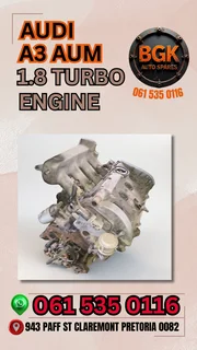 Audi A3 AUM 1.8 tubro engine Call your one stop shop for used auto parts 0615350116
