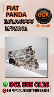 Fiat panda 188A4000 engine whatsapp me for prices and other spares 0615350116