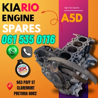 Kia rio A5D engine spares Whatsapp me 0615350116