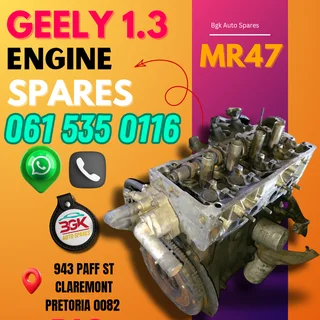 Geely 1.3 MR47 engine for spares call us 0615350116