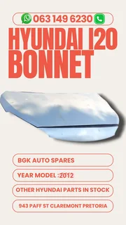 Hyundai i20 bonnet 2012 model R4500  Call or WhatsApp me 0636348112