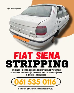 Fiat siena stripping for spares Call or WhatsApp me 0636348112