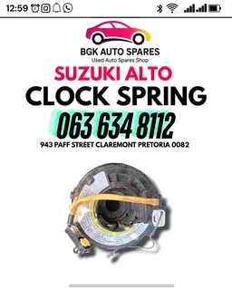 Suzuki alto clock spring Call or WhatsApp me 0636348112