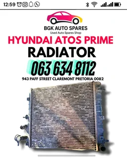 Hyundai atos prime radiator Call or WhatsApp me 0636348112