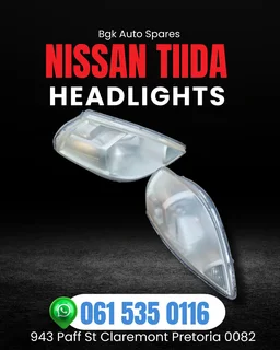 Nissan tiida headlights Call or WhatsApp me 0636348112