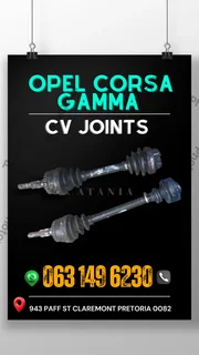 Opel corsa gamma cv joints WhatsApp me today 0636348112