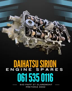 Daihatsu sirion engine spares Whatsapp me for prices 063 149 6230