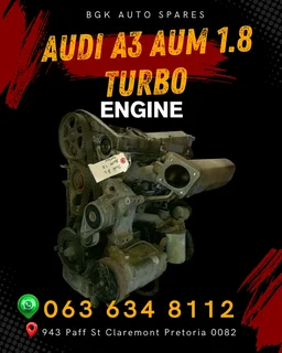 Audi A3 AUM 1.8 turbo engine Call or WhatsApp me 0636348112