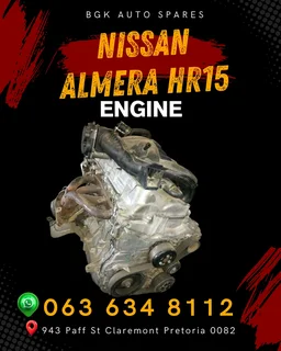 Nissan almera HR15 engine Call or WhatsApp me 0636348112