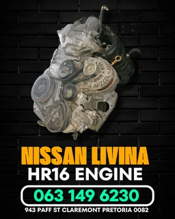 Nissan Livina HR16 engine R15000 Call or WhatsApp me 0636348112