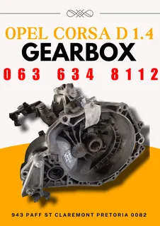 Opel corsa D 1.4 gearbox R4000 Call or WhatsApp me 0636348112
