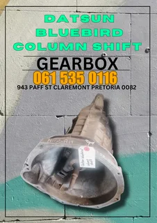 Datsun Bluebird column shift gearbox R3500 Call or WhatsApp me 0636348112