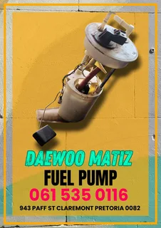 Daewoo matiz fuel pump Call or WhatsApp me 0636348112